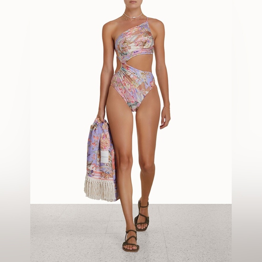 Zimmerman 2023 Swim Collection: Cira Spliced One-Piece. Size 3 (US WOMENS 10)